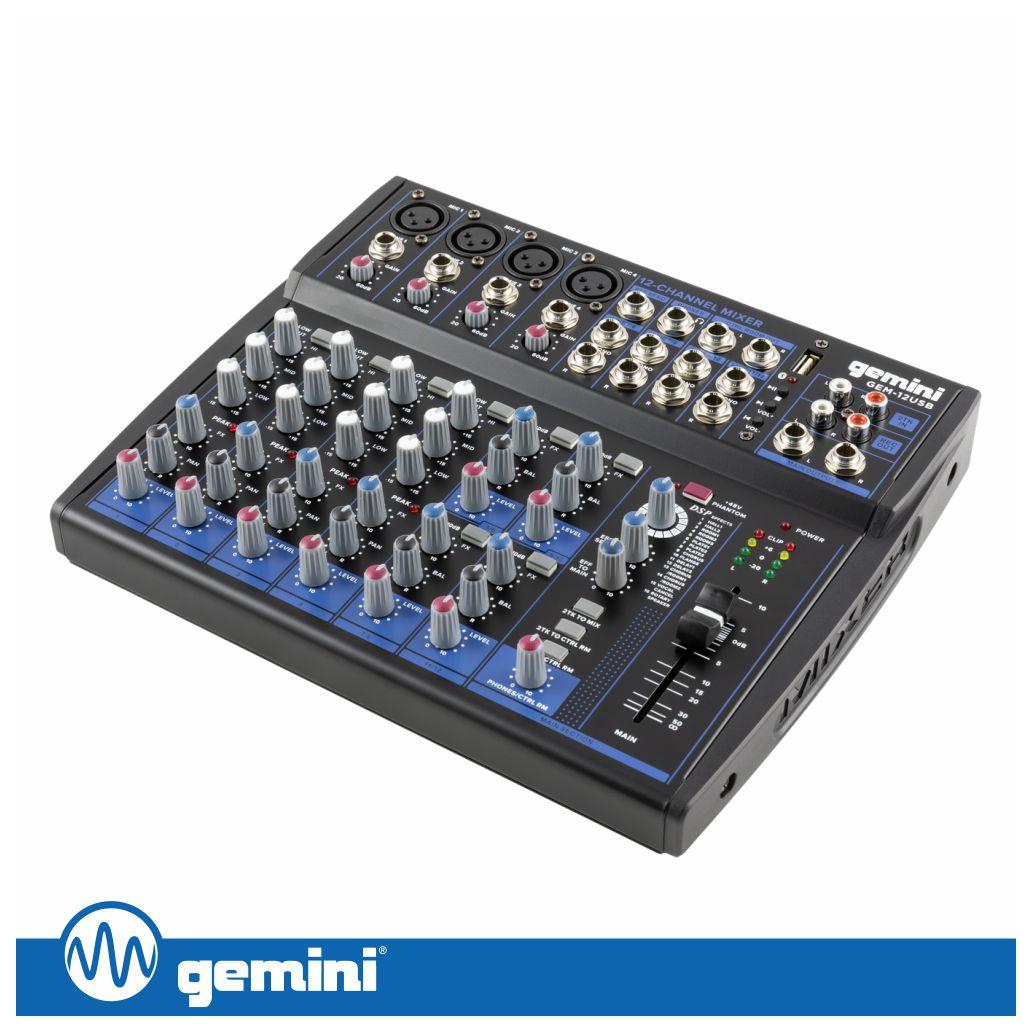 (imagem para) Mesa De Mistura 12 Canais USB/BT/Phantom GEMINI