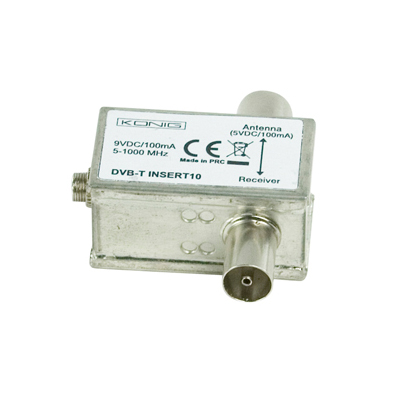 (imagem para) Alimentador 5V DC/ 100mA para Antenas DVB-T (TDT)