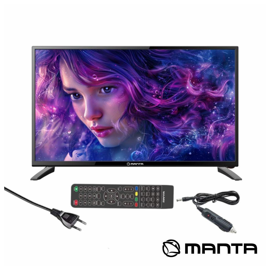 TV LED 24" HD HDMI USB Colunas 2x3W 12V/230V MANTA (imagem para) TV LED 24" HD HDMI USB Colunas 2x3W 12V/230V MANTA