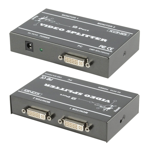 Repartidor DVI 24+5 (1 Entrada x 2 Saídas) (imagem para) Repartidor DVI 24+5 (1 Entrada x 2 Saídas)