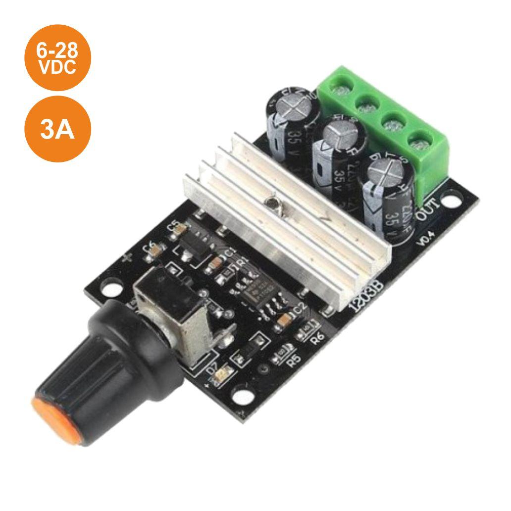 (imagem para) Regulador DC P/ Motores Contínuos PWM 6-28v 3A