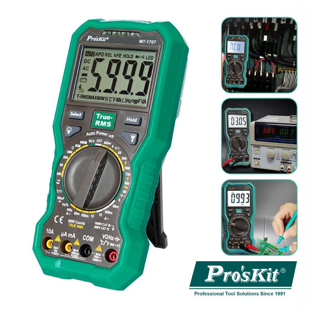 (imagem para) Multímetro Digital 3 5/6 Dígitos True Rms PROSKIT