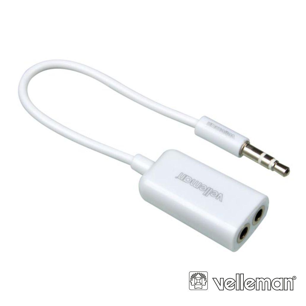 (imagem para) Cabo Adaptador Jack 3.5mm Macho 3P P/ 2 Jack 3.5mm Fêmea
