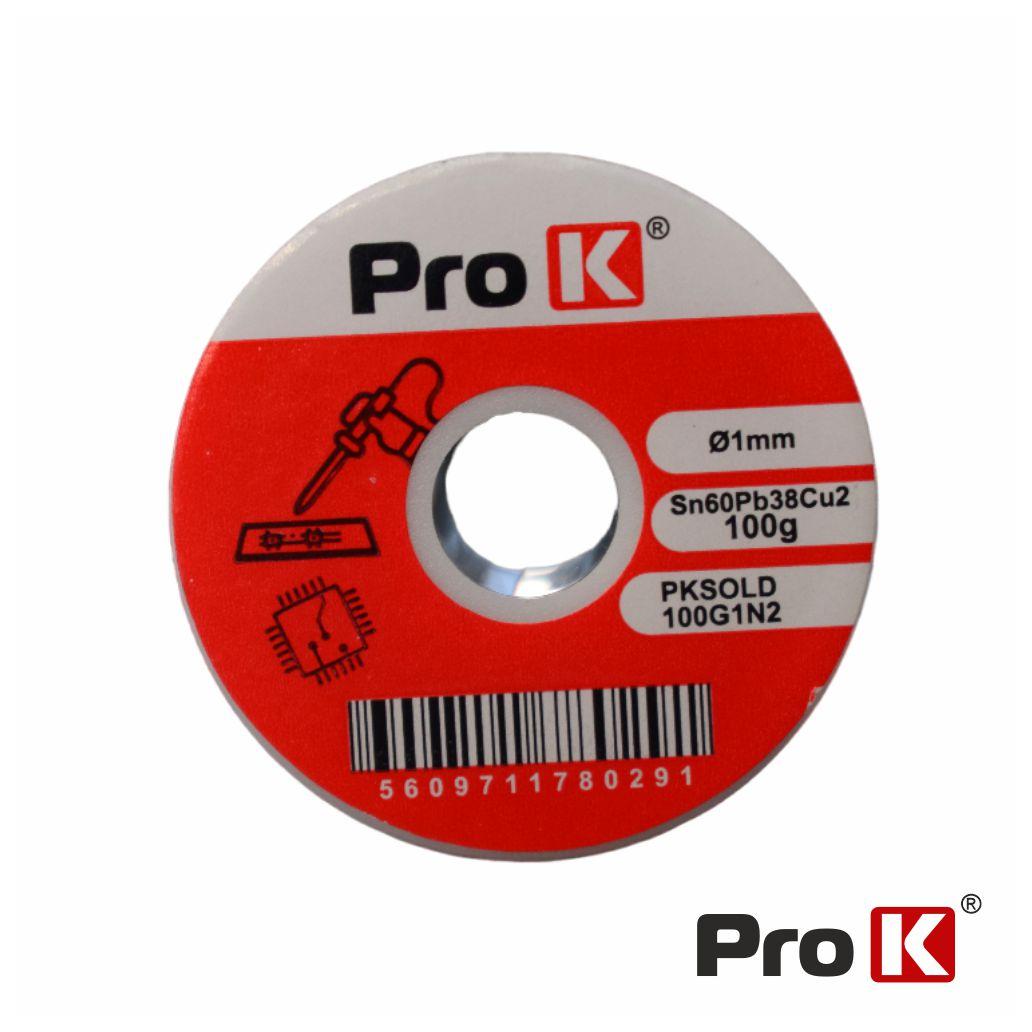 (imagem para) Solda 1mm Sn60Pb38Cu2 100g PROK