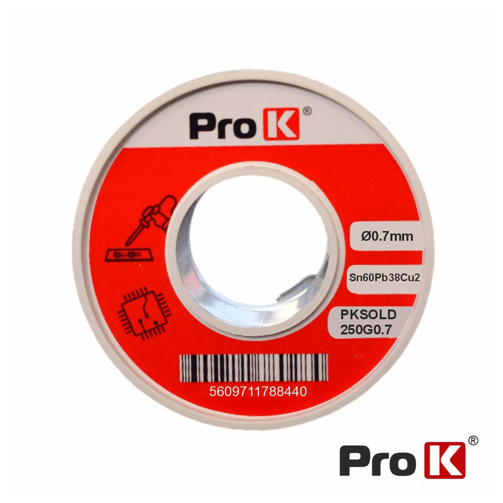 (imagem para) Solda 0.7mm Sn60Pb38Cu2 250g PROK