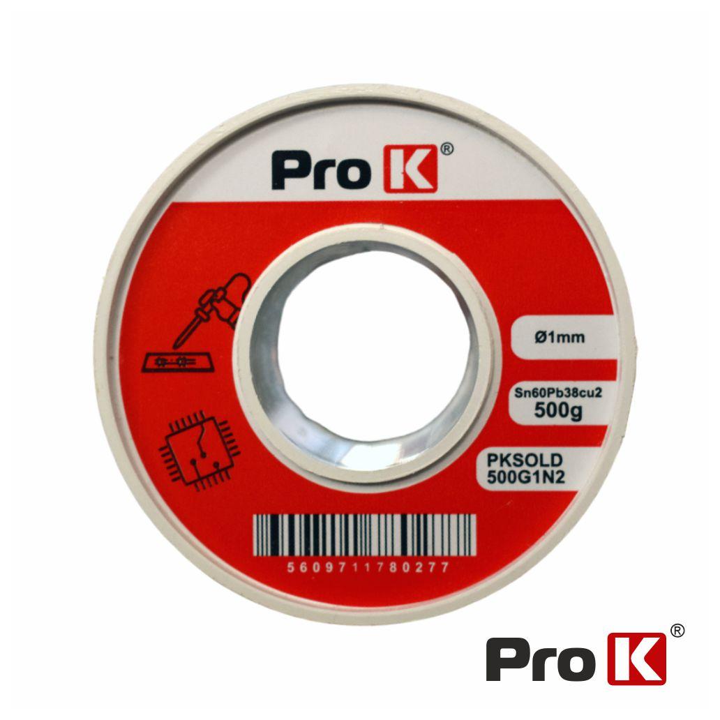 (imagem para) Solda 1mm Sn60Pb38Cu2 500g PROK