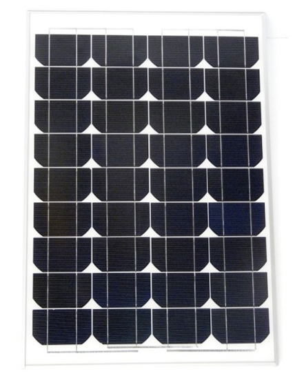 (imagem para) Painel Fotovoltáico 12V 50W - Silicio Monocristalino