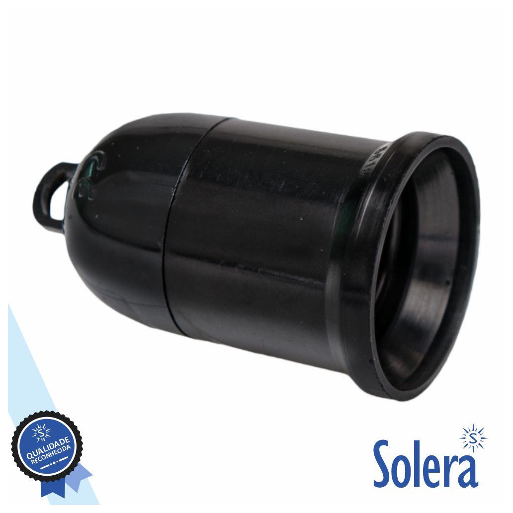 (imagem para) Casquilho P/ Lâmpada E27 Preto SOLERA