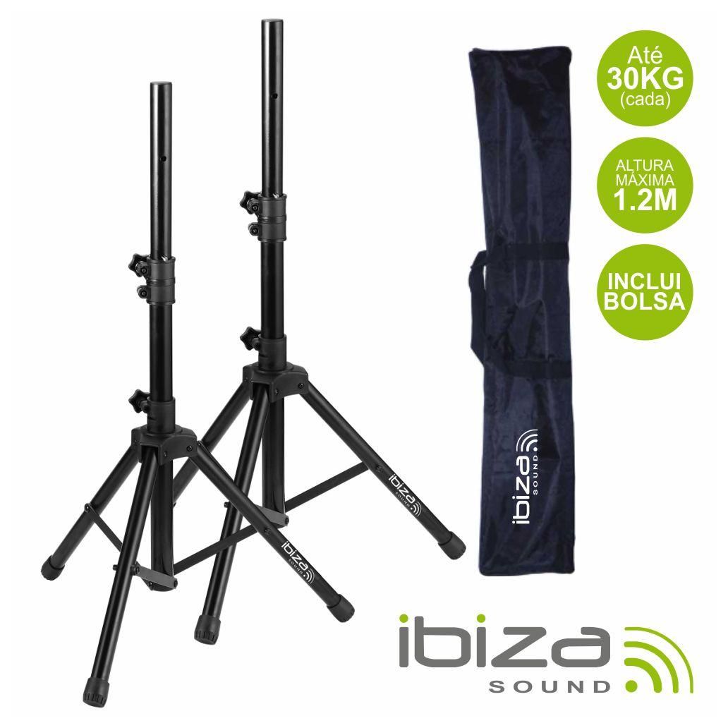 (imagem para) Conjunto 2 Suportes P/ Colunas C/ Bolsa 1.2m 30kg IBIZA