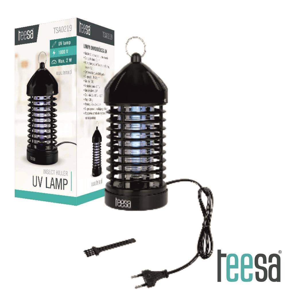 Mosquiteiro Elétrico C/ Lâmpada UV 2W TEESA (imagem para) Mosquiteiro Elétrico C/ Lâmpada UV 2W TEESA