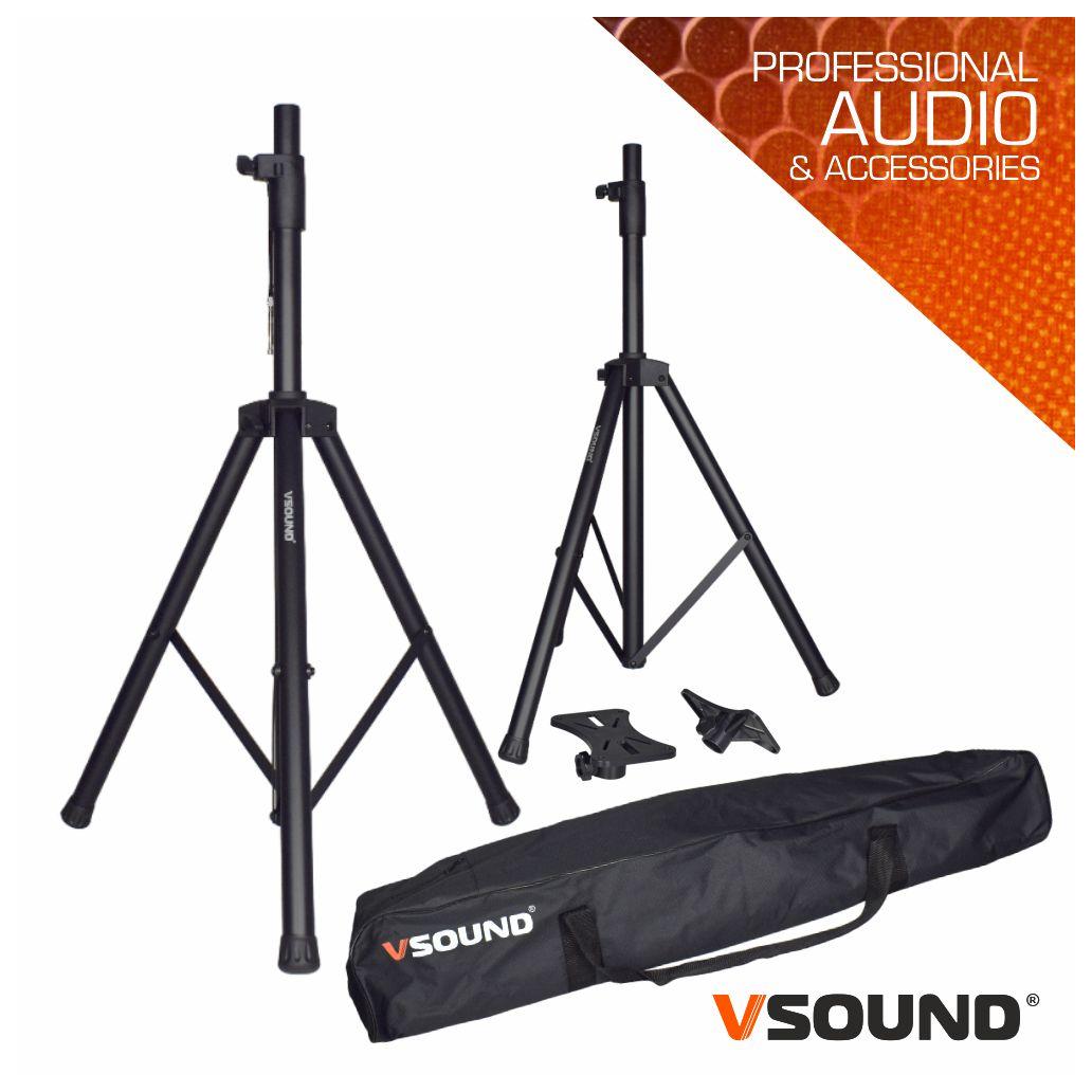 (imagem para) Conjunto 2 Suportes P/ Colunas C/ Bolsa 1.8m 30kg VSOUND