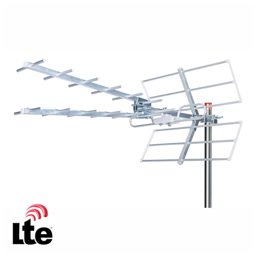 Antena Tdt Exterior UHF 15 Elementos 13db Filtro Lte 5G (imagem para) Antena Tdt Exterior UHF 15 Elementos 13db Filtro Lte 5G
