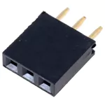 (imagem para) Barra de 3 pinos (1x3) fêmea 2.54mm para PCB