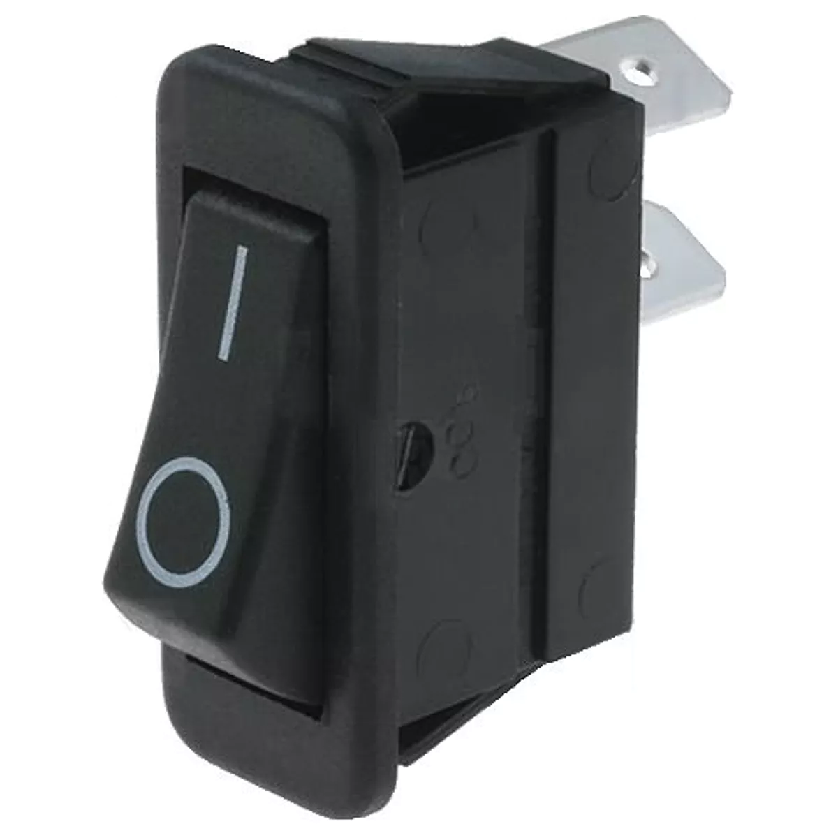 (imagem para) Interruptor basculante 2 posições SPST-NO ON-OFF 16A/250VAC 20A/28VDC preto