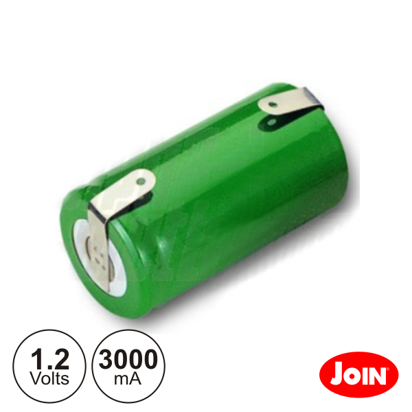 Bateria Ni-Mh Sc 1.2V 3000ma C/ Patilhas JOIN