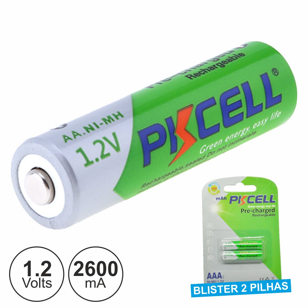 (imagem para) Bateria Ni-Mh AA 1.2V 2600ma 2x Blister