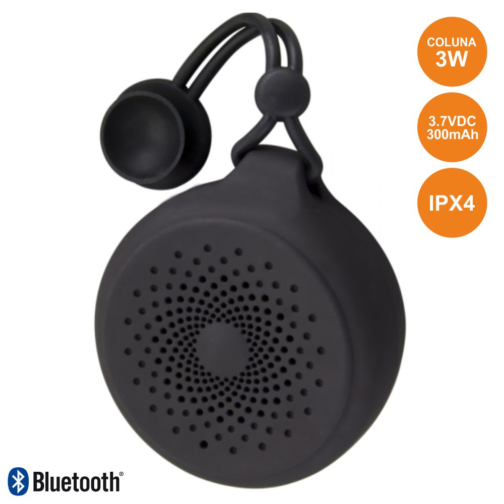 (imagem para) Coluna Bluetooth Portátil Bat Mic Fita Ipx4 Preto
