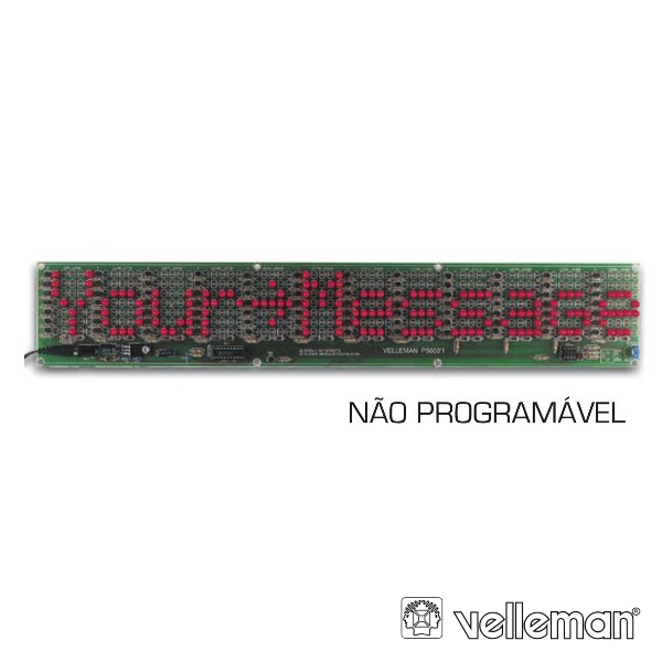 (imagem para) DISPLAY PUBLICITÁRIO A LED's COM COR VERMELHA