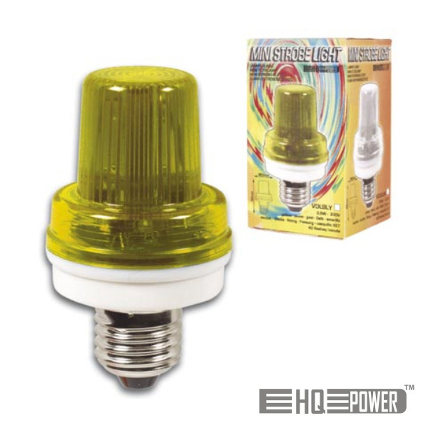 Lampada Mini Strobe 3,5 W / 230 V - E27 Amarela